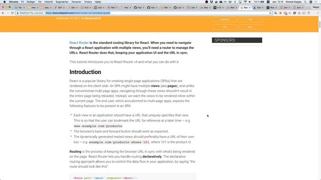 Class04 - React - week 4 - Intro to React Router pt 1 смотреть онлайн