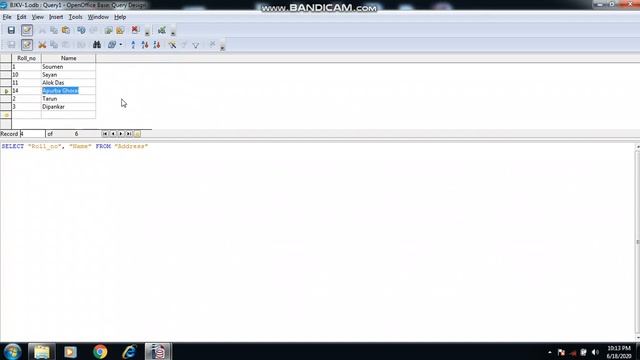 create query in Open Office Database смотреть онлайн