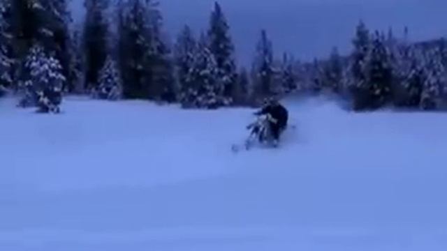 SnoXcycle - снегоход из мотоцикла смотреть онлайн