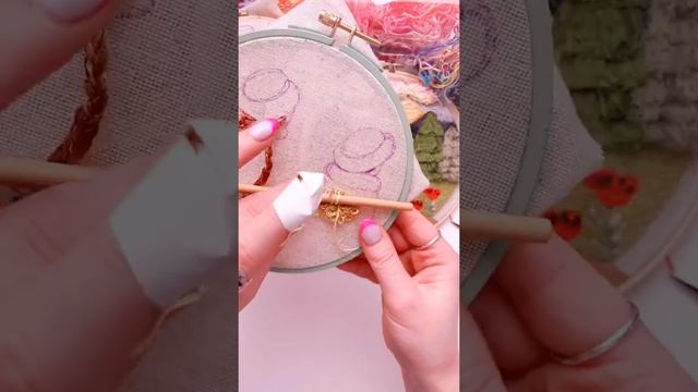 How To Embroider Hair (Curls) // National Embroidery Month With DMC X Gulush Threads // 15 Of 25