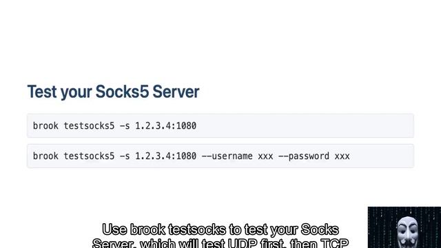 Test TCP and UDP of your Socks 5 Server смотреть онлайн