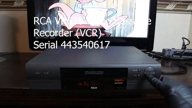 RCA VR528 VCR Serial 443540617 function check смотреть онлайн