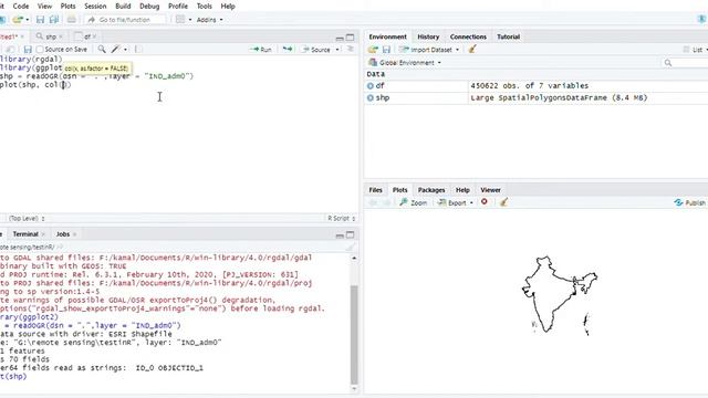 How to import and visualize shapefiles in RStudio смотреть онлайн