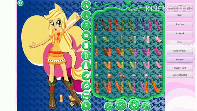 Экскурсия Герлз одевалка Applejack. смотреть онлайн