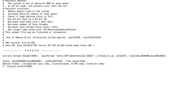 DevOps & SysAdmins: Openfire Java Out of Memory Error - Any solutions? смотреть онлайн