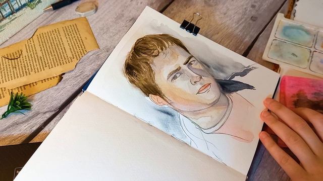 Биография Марлона Брандо // Портрет Акварелью смотреть онлайн