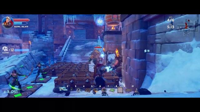 Orcs Must Die! 3 I Cold as Eyes Gameplay - Level 24 - Northern Rampart / 5 Skulls - Rift Lord смотреть онлайн