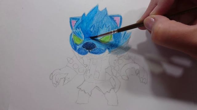 Рисунок Леон Оборотень. How to draw Werewolf Leon Brawl Stars. смотреть онлайн