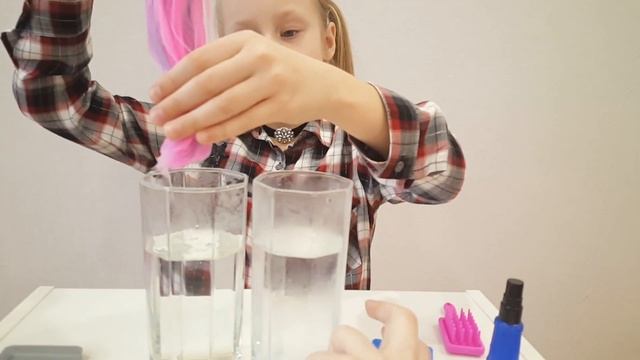 Барби с цветными волосами#Barbie распаковка