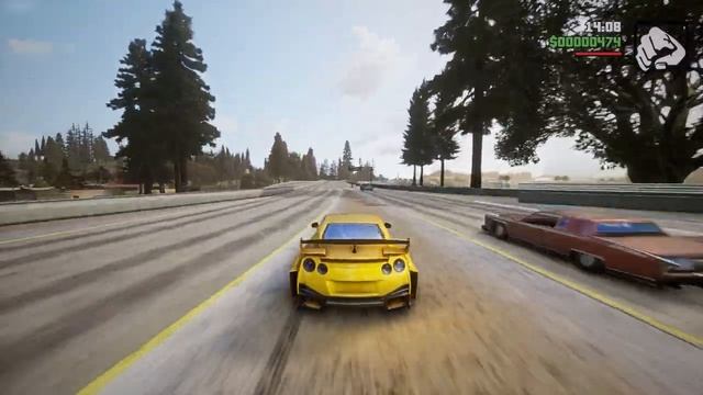 GTA Trilogy: Nissan GTR R35 LB-Silhouette - GTA SA The Definitive Edition Real Car Mod Gameplay смотреть онлайн