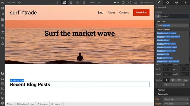 Blog Posts Page - Previewing Blog Posts - Part 36 Essential Webflow Guide смотреть онлайн