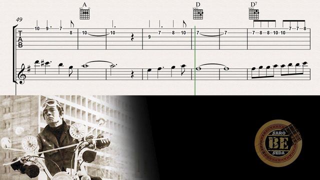نت و تبلچر آهنگ رضا موتوری فرهاد Farhad - Marde Tanha (Guitar Tabs) смотреть онлайн