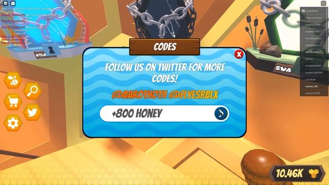 ВСЕ КОДЫ BEE SIM ROBLOX | СИМУЛЯТОР ПЧЕЛЫ РОБЛОКС КОДЫ смотреть онлайн