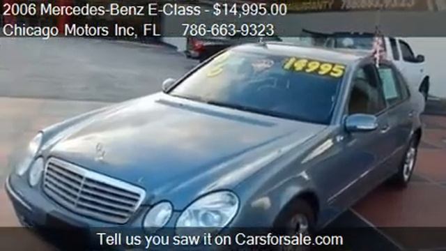 2006 Mercedes-Benz E-Class E350 - for sale in Miami, FL 3314 смотреть онлайн