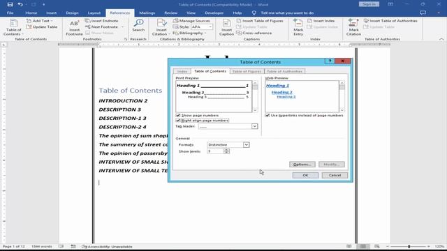 How to align page number in a table of content in Microsoft Word смотреть онлайн