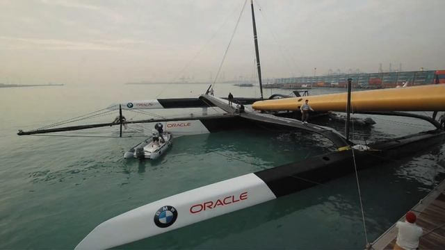 33ème America's Cup - BMW Oracle Racing -Wing on! смотреть онлайн