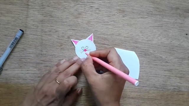 Easy Paper Craft For Kids / How to Make Paper Craft Cat Easy Way By Aloha Crafts смотреть онлайн