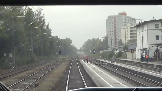 Führerstandsmittfahrt Von Ulm Nach Weißenhorn