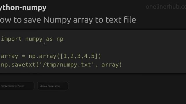 How to save Numpy array to text file смотреть онлайн