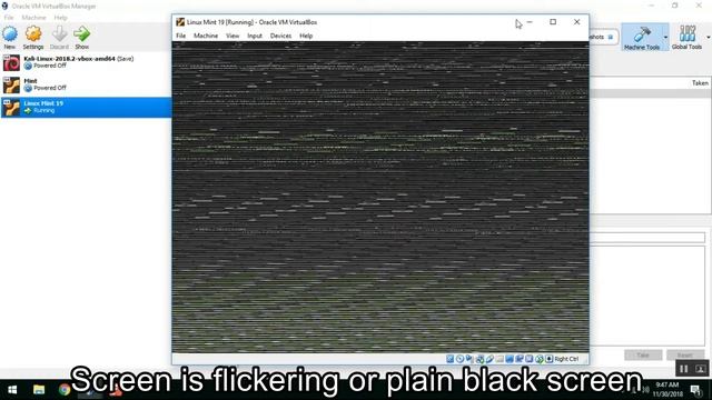 VM Virtual Box Live CD black screen or flickering during install Ubuntu 18.04 / Mint 19 смотреть онлайн