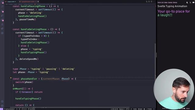 Svelte Typing Animation ?️? LIVE Coding & Chill смотреть онлайн