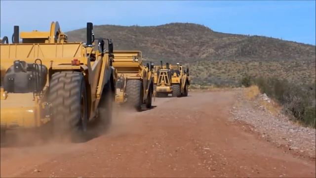 Скреперы Caterpillar серии H смотреть онлайн