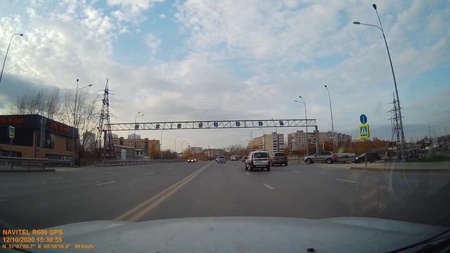 Въезд в Тюмень со стороны Омска. смотреть онлайн