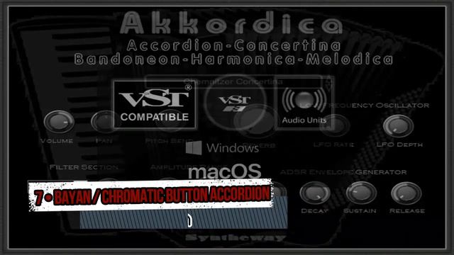Virtual Accordion Concertina Bandoneon Harmonica VST VST3 AU KONTAKT EXS Win Mac Apple Silicon M1/M смотреть онлайн