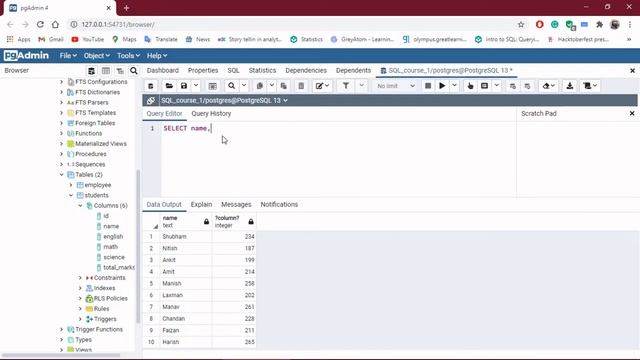 Operators and WHERE statement in SQL смотреть онлайн