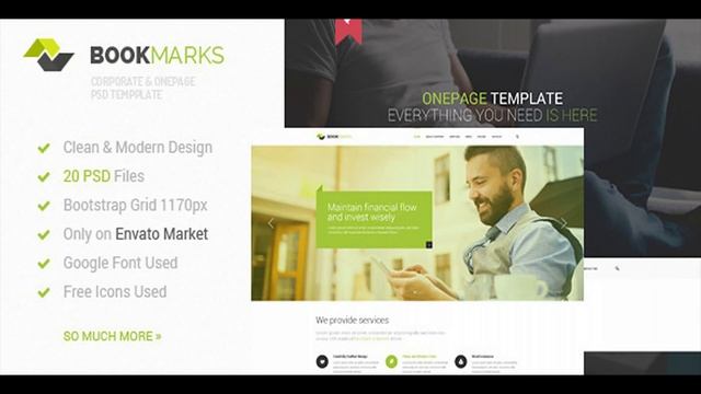 BookMarks - Corporate & OnePage PSD Template | Themeforest Website Templates and Themes смотреть онлайн