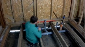 Проект 3в1. Монтаж канализационных труб в каркасном доме.