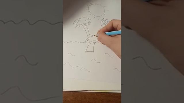 Как нарисовать остров. смотреть онлайн