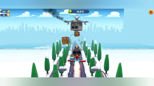 Talking Tom Gold Run - General Tom vs Raccoon Boss Christmas Version - iPad Games смотреть онлайн