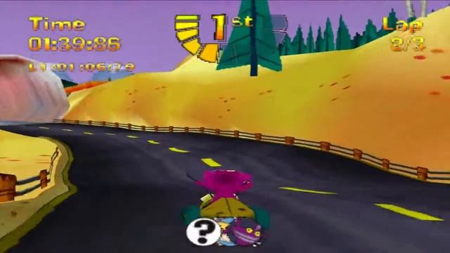 Nicktoons Racing (PS1) walkthrough - Dam Prix смотреть онлайн