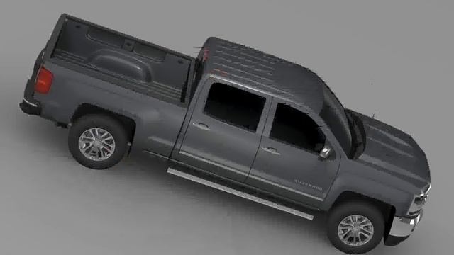 3D Model of Chevrolet Silverado LTZ Crew Cab GMTK2 Standart Bo Review смотреть онлайн