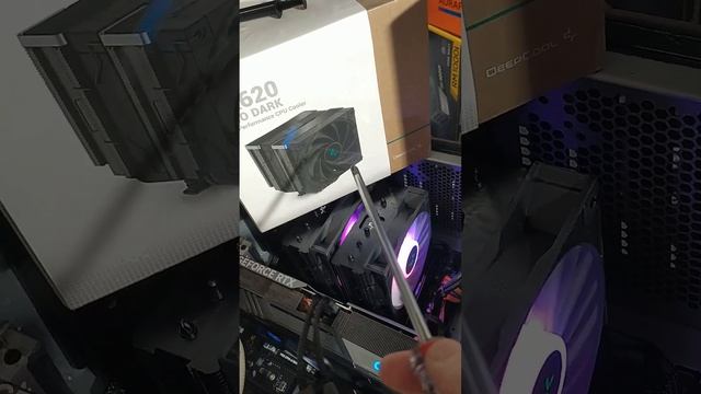 Отличия суперкулера DeepCool AG620 от AK620. DeepCool AG620 охлаждает Intel Core I7-13700 с TDP 219