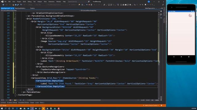 Food Menu App in Xamarin Forms | Using Ellipse Geometry in Xamarin Forms смотреть онлайн