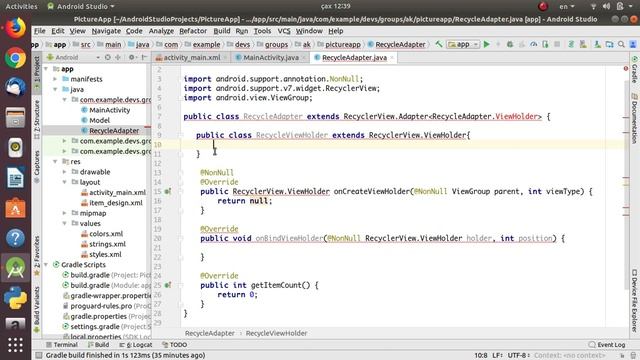 Android Studio-da RecycleView, CardView, Picasso və Volley ilə sadə proqramın yığılması смотреть онлайн