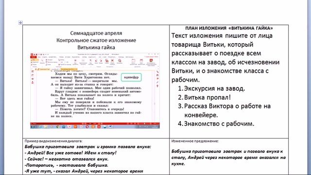 Инструкция по написанию изложения смотреть онлайн