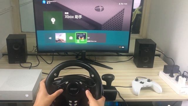 Tutorial of DOYO 270 ° Game Steering Wheel Connected to XBOX ONE Platform смотреть онлайн