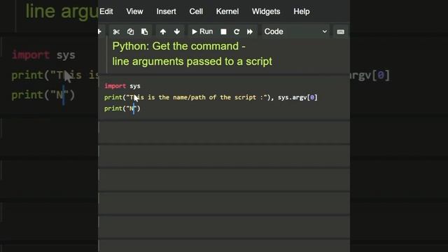 Get the command line argument passed to a script . using #python смотреть онлайн