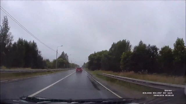 Егорьевское шоссе . Вход в Московскую область - А-108. смотреть онлайн