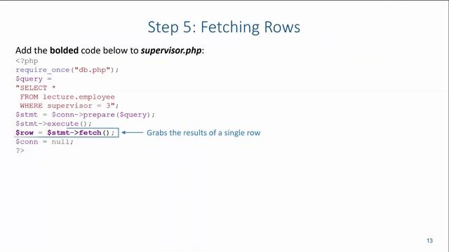 Database Application Development: Generating HTML Tables with PHP and MySQL смотреть онлайн