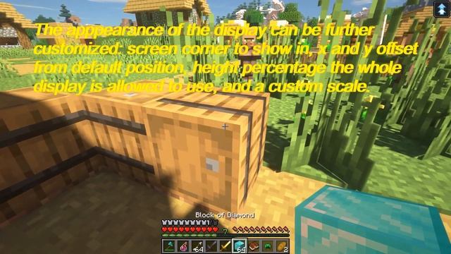 Minecraft 1.16.5 - Pick Up Notifier mod