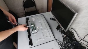 Полная разборка монитора Samsung C27R500FHI Complete disassembly of the Samsung C27R500FHI monitor