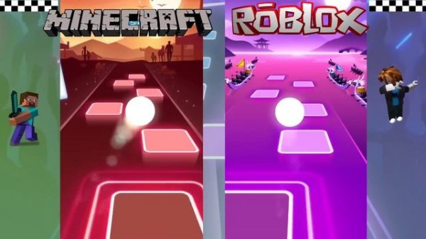 Minecraft vs Roblox Jump Battle | Brain Break