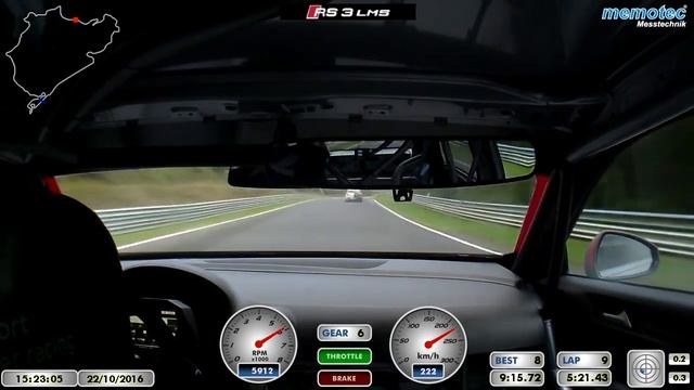 Audi RS3 LMS Nürburgring onboard смотреть онлайн