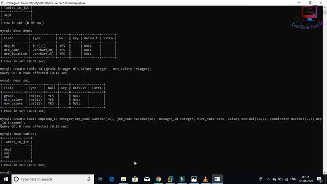 Basic MY SQL using command line for Beginners смотреть онлайн