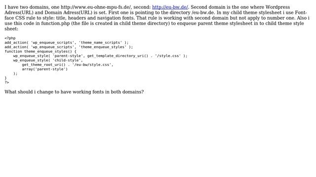 Wordpress: font style is not working on domain смотреть онлайн