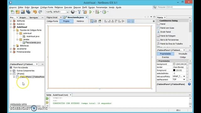 Aula03 - Java com Netbeans - JPanel e JTabbedPane смотреть онлайн
